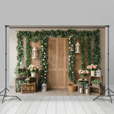Aperturee - Aperturee Fresh Floral Boho Sweet And Lovely Wedding Backdrop